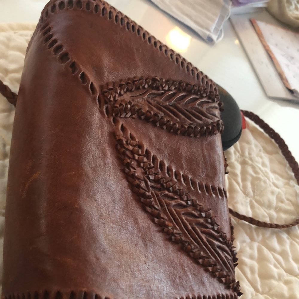 Unique handmade leather bag